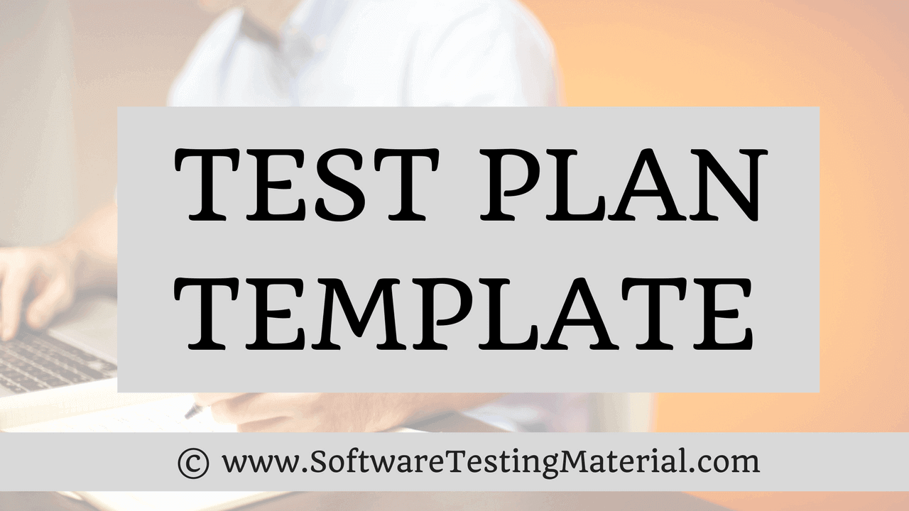 test plan template