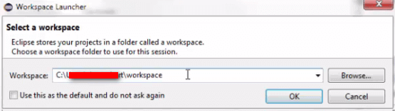 Install Eclipse - Choose Workspace Install Eclipse - Choose Workspace