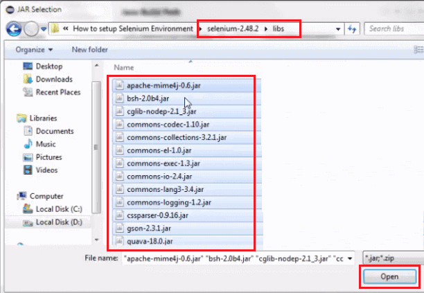 Install Selenium WebDriver - Add External Jars Install Selenium WebDriver - Add External Jars