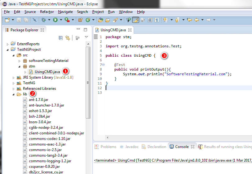TestNG Using Command Prompt TestNG Using Command Prompt