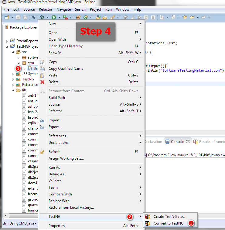 TestNG Using Command Prompt TestNG Using Command Prompt