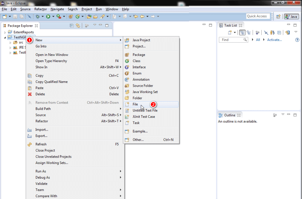 Create TestNG XML Create TestNG XML