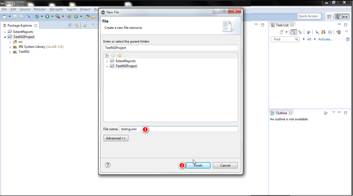 Create TestNG XML Create TestNG XML