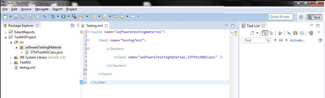 Create TestNG XML Create TestNG XML