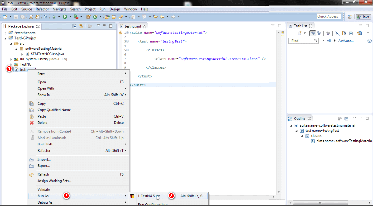 Create TestNG XML Create TestNG XML