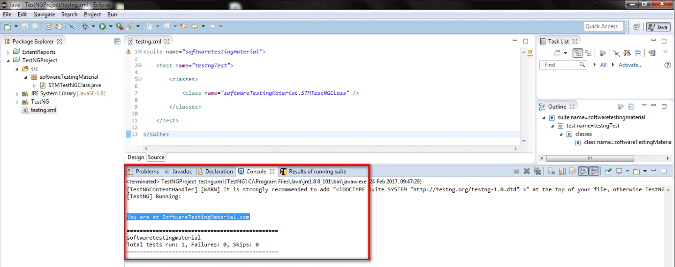 Create TestNG XML Create TestNG XML