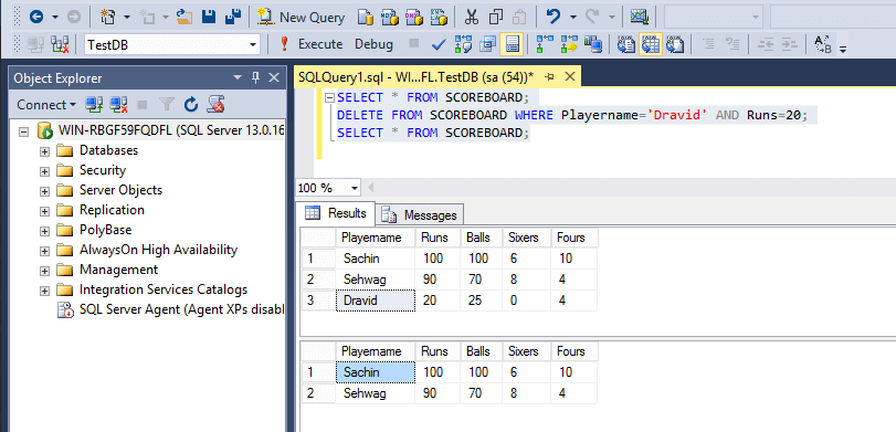 SQL Delete SQL Delete