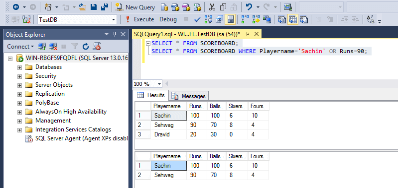 SQL Or SQL Or