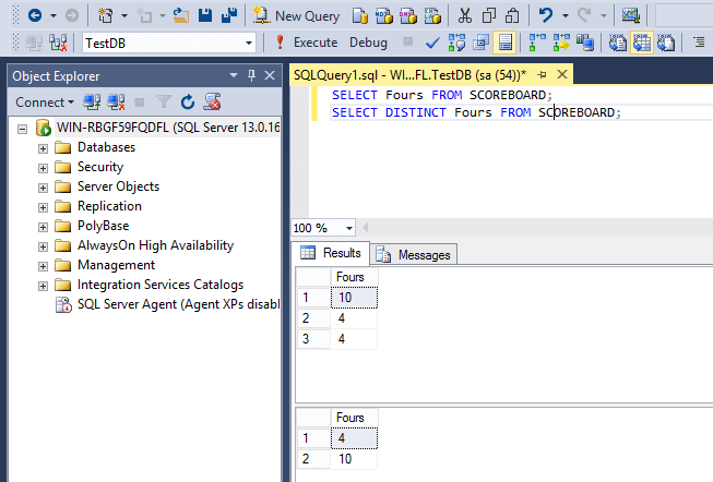 SQL SELECT DISTINCT SQL SELECT DISTINCT