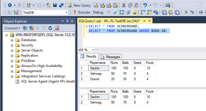 SQL Where Clause SQL Where Clause