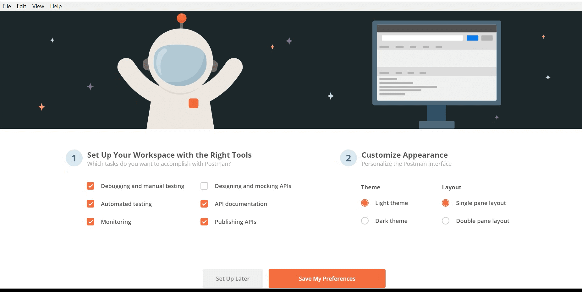Postman Preferences
