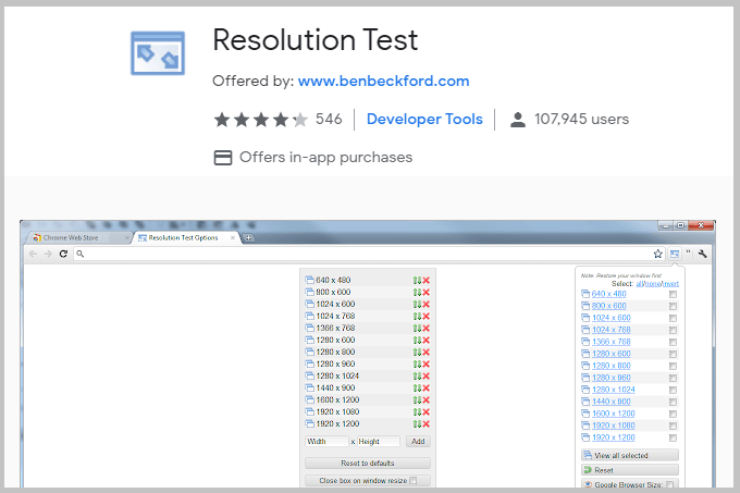 Resolution Test