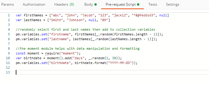 Postman Moment Module