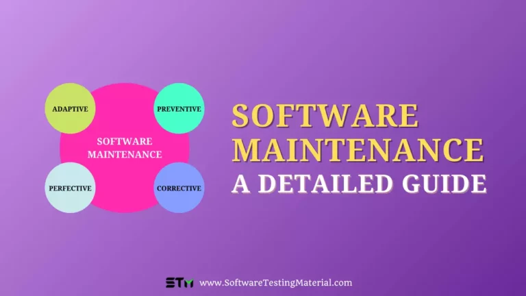 Software Maintenance in Software Enginnering